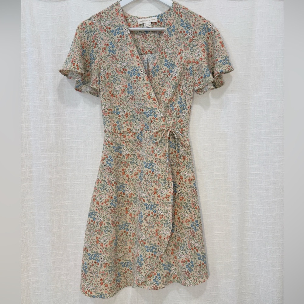 Monteau Multicolor Floral Midi Dress